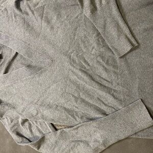 Banana Republic Men's Charcoal V-Neck Sweater